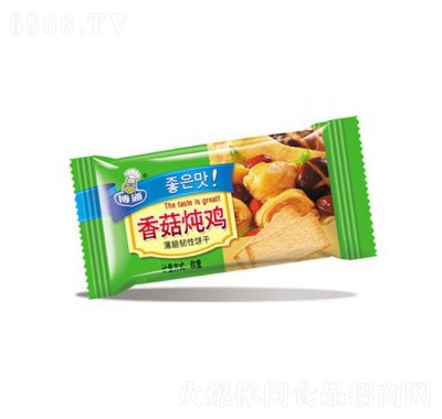 博通香菇炖鸡薄脆韧性饼