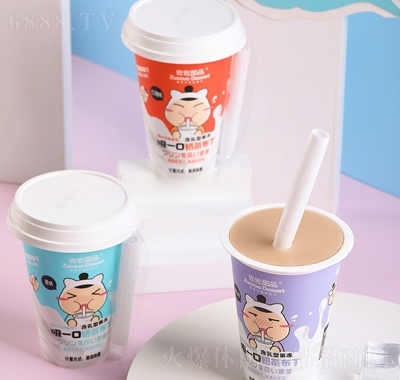 佐佐吸一口奶茶布丁休闲零食果冻招商