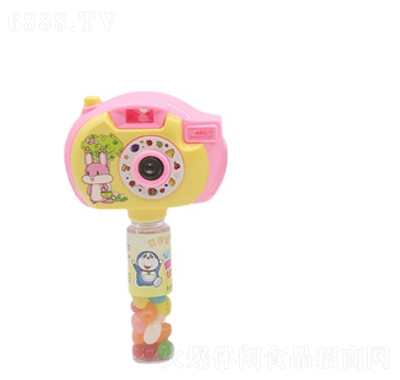 艾婴堡软糖相机粉色休闲零食产品图