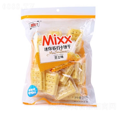 Mixx230g迷你苏打小饼干芝士味办公追剧休闲零食产品图