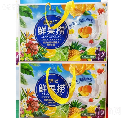 岳锦记礼盒休闲食品零食鲜果捞西米露罐头产品图