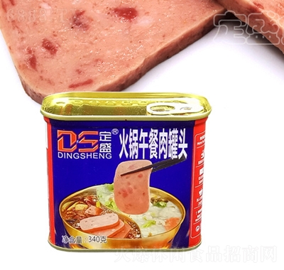 飘香远大定盛340g火锅午餐肉涮火锅煮冒菜产品图