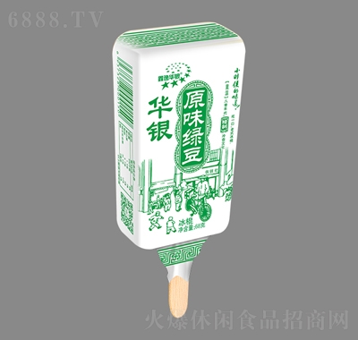 鑫逸华银原味绿豆雪糕休闲食品产品图