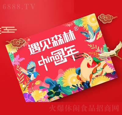 遇见森林坚果2024新春礼盒中国年-国红款（袋装）
