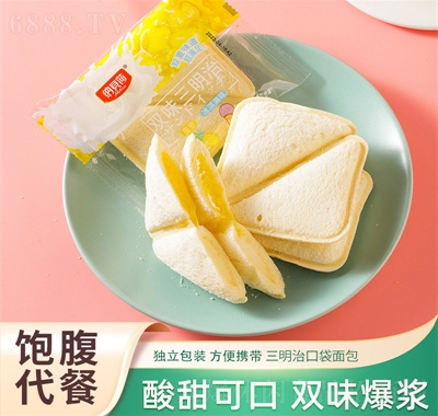 上口佳乳三明治面包早餐夹心甜品营养糕点菠萝味