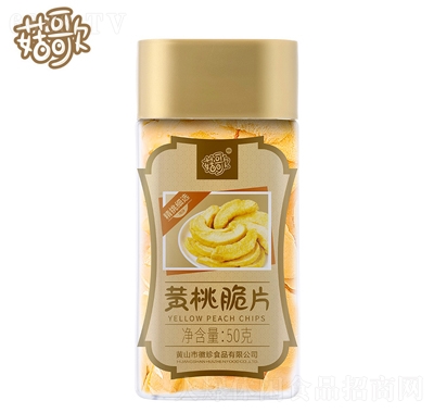 菇歌罐装综合果蔬脆片黄桃脆50g休闲零食