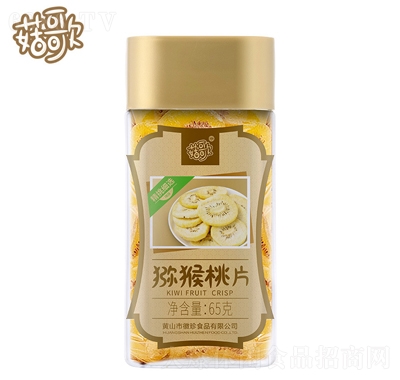 菇歌罐装综合果蔬脆片猕猴桃片65g休闲零食