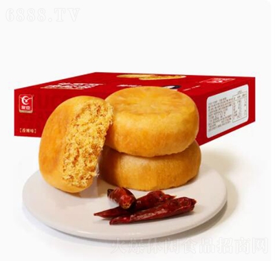 友臣肉松饼1.25kg礼盒装香辣味休闲零食产品图