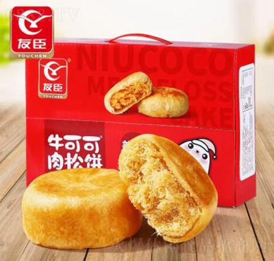 友臣肉松饼1.25kg礼盒装整箱糕点休闲零食产品图