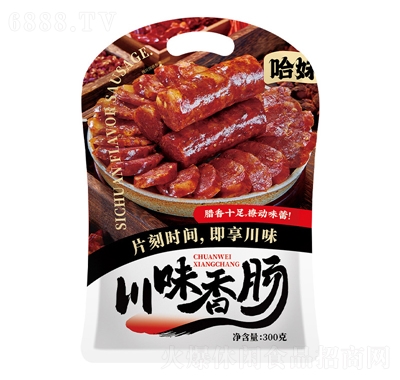 黄老五哈妹香肠300g休闲追剧零食产品图