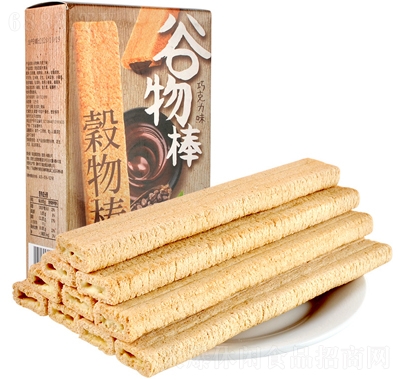 樱木良品谷物棒夹心酥脆膨化饼干280g盒装巧克力味
