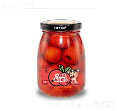 芝麻官水果罐头255g木糖醇山楂罐头产品图