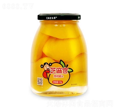 芝麻官水果罐头720g大罐黄桃罐头产品图