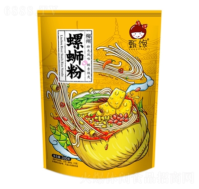 甄馋柳州螺丝粉袋装米粉速食酸辣粉330g产品图