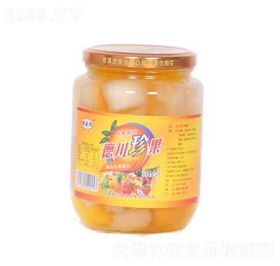 德川珍果混合水果罐头罐装750克产品图