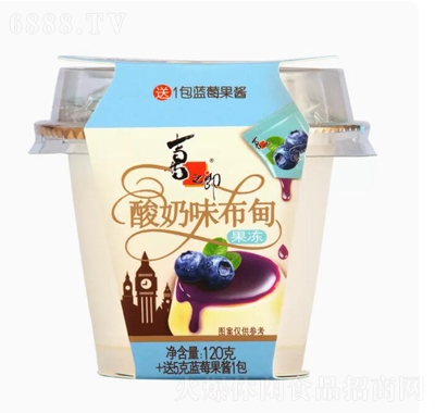 喜之郎布甸果冻酸奶味120g休闲零食产品图
