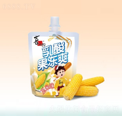 喜之郎果冻乳酸果冻爽玉米味休闲零食产品图