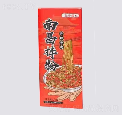 陈龙波拌粉速食方便面方便米线袋装米粉盒装食品拌面红色香辣牛肉产品图