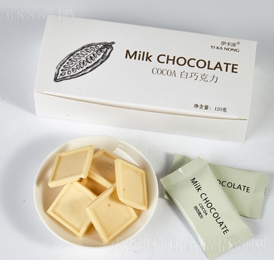 伊卡浓白巧克力盒装巧克