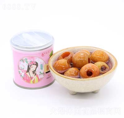 桃美人山楂罐头休闲食品产品图