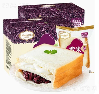 玛呖德紫米面包软糯夹心