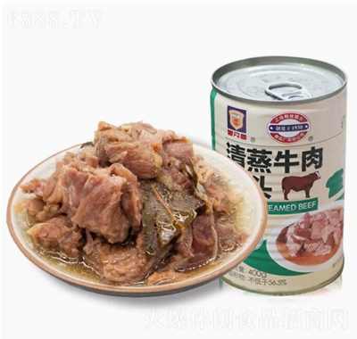 梅林清蒸牛肉罐头400g12罐速食下饭菜产品图