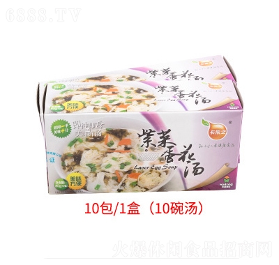 卡依之紫菜蛋花汤8g×20包健康营养芙蓉鲜蔬汤速食汤盒装产品图