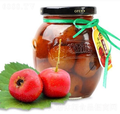 林家铺子糖水山楂罐头新鲜水果罐头休闲罐头食品零食350gX6瓶产品图