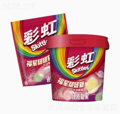 彩虹糖新品气泡啵啵糖硬