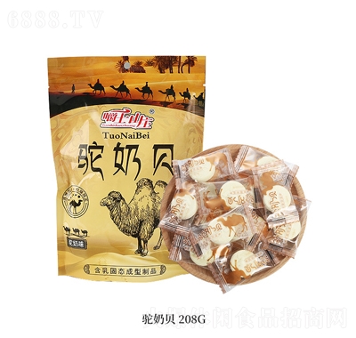 嚼士山庄新疆网红骆驼奶贝儿童干吃休闲零食208g产品图