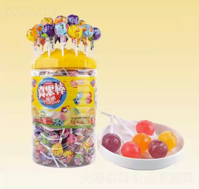 蜡笔小新真果棒花束棒棒糖儿童零食水果糖果休闲食品招商