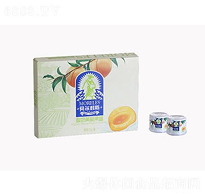 莫尔利斯盒装酸奶黄桃罐头休闲食品产品图
