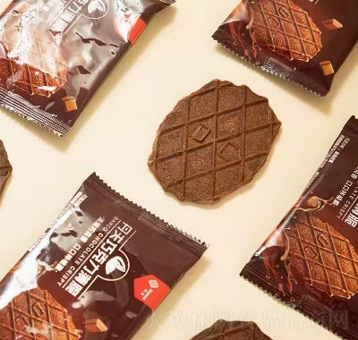 丹夫华夫饼88g巧克力脆饼干薄脆可可味下午茶零食产品图