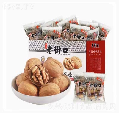 老街口爆壳核桃草本味185型手抓包430g新货纸皮手剥坚果干果