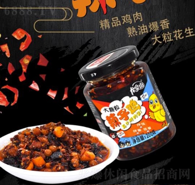 龙泉山辣子鸡豆豉下饭酱辣椒酱休闲食品产品图