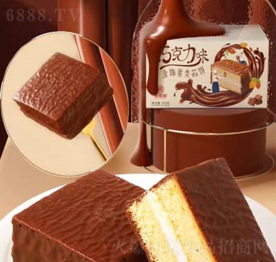 味滋源巧克力派300g早餐面包蛋糕蛋黄抹茶零食品产品图