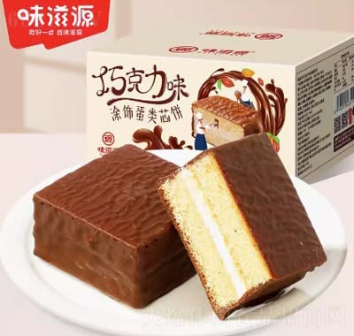味滋源巧克力派300g整箱早餐面包蛋糕蛋黄抹茶零食品产品图