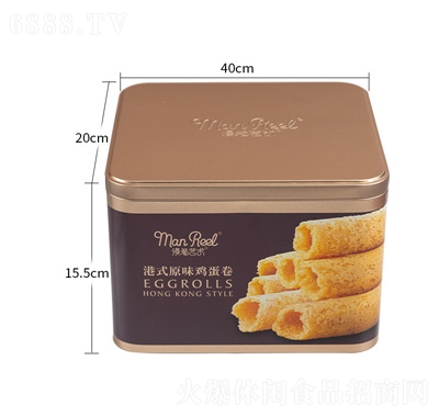 漫卷艺术港式原味鸡蛋卷300g休闲零食饼干糕点盒装