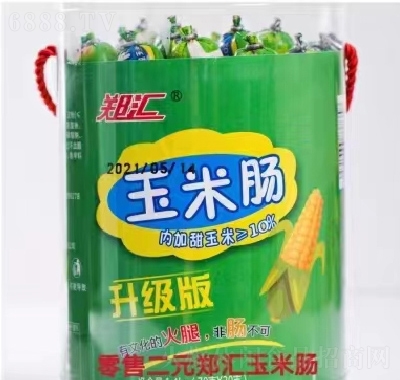 郑汇香肠玉米肠火腿肠休闲食品零食产品图