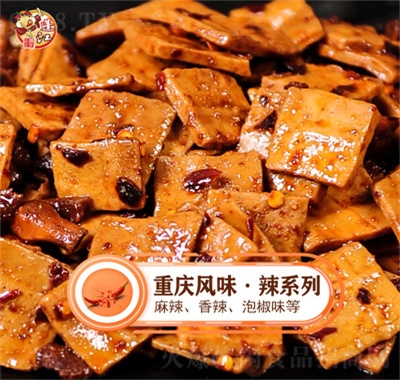 蓬江香菇豆腐干休闲零食小吃嫩豆干500g产品图
