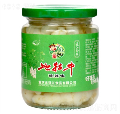 蓬江地牯牛罐装酸辣味泡菜宝塔菜下饭菜酱腌菜产品图