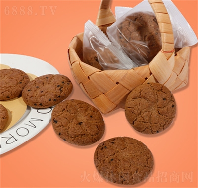 美琪点木糖醇五黑桃酥粗粮饼干传统糕点食品产品图